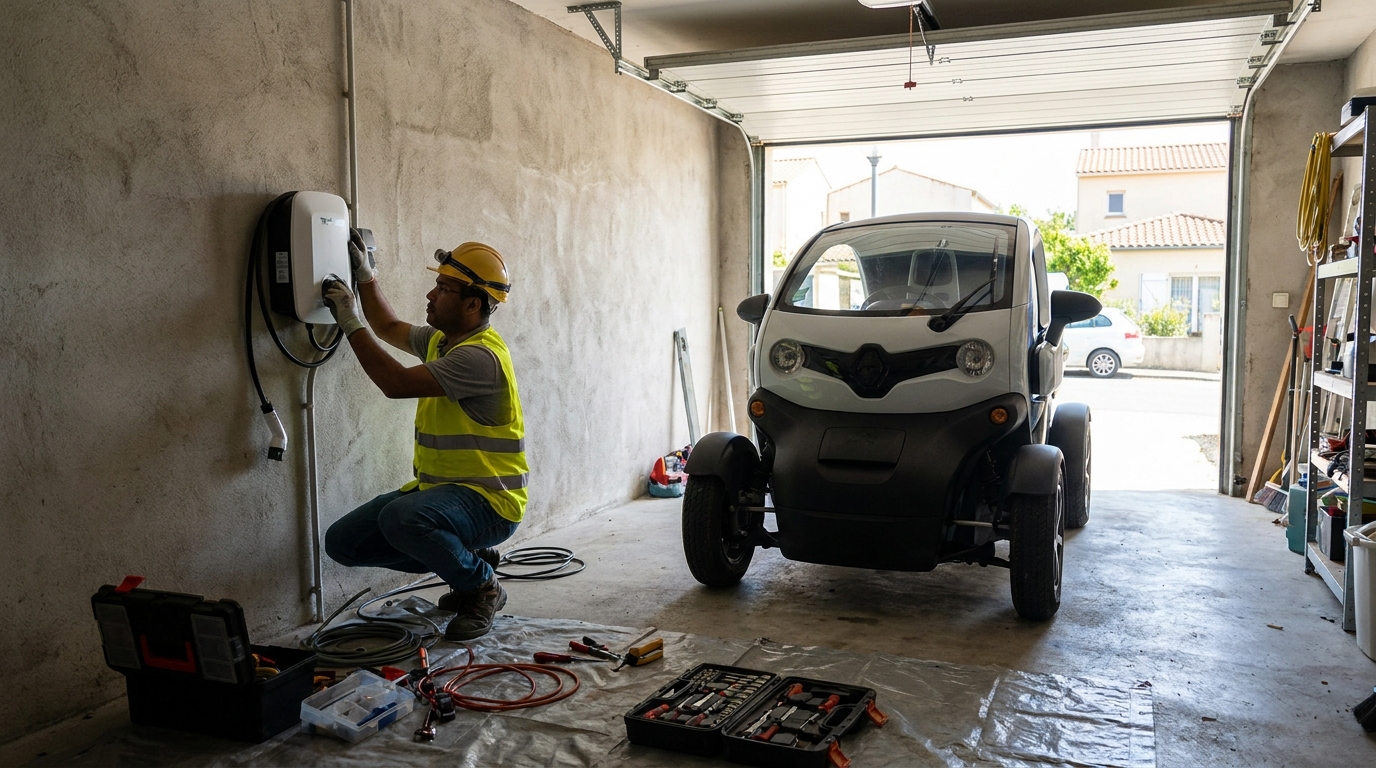 Instalacao de carregador de carro eletrico profissional em Suzano‑SP