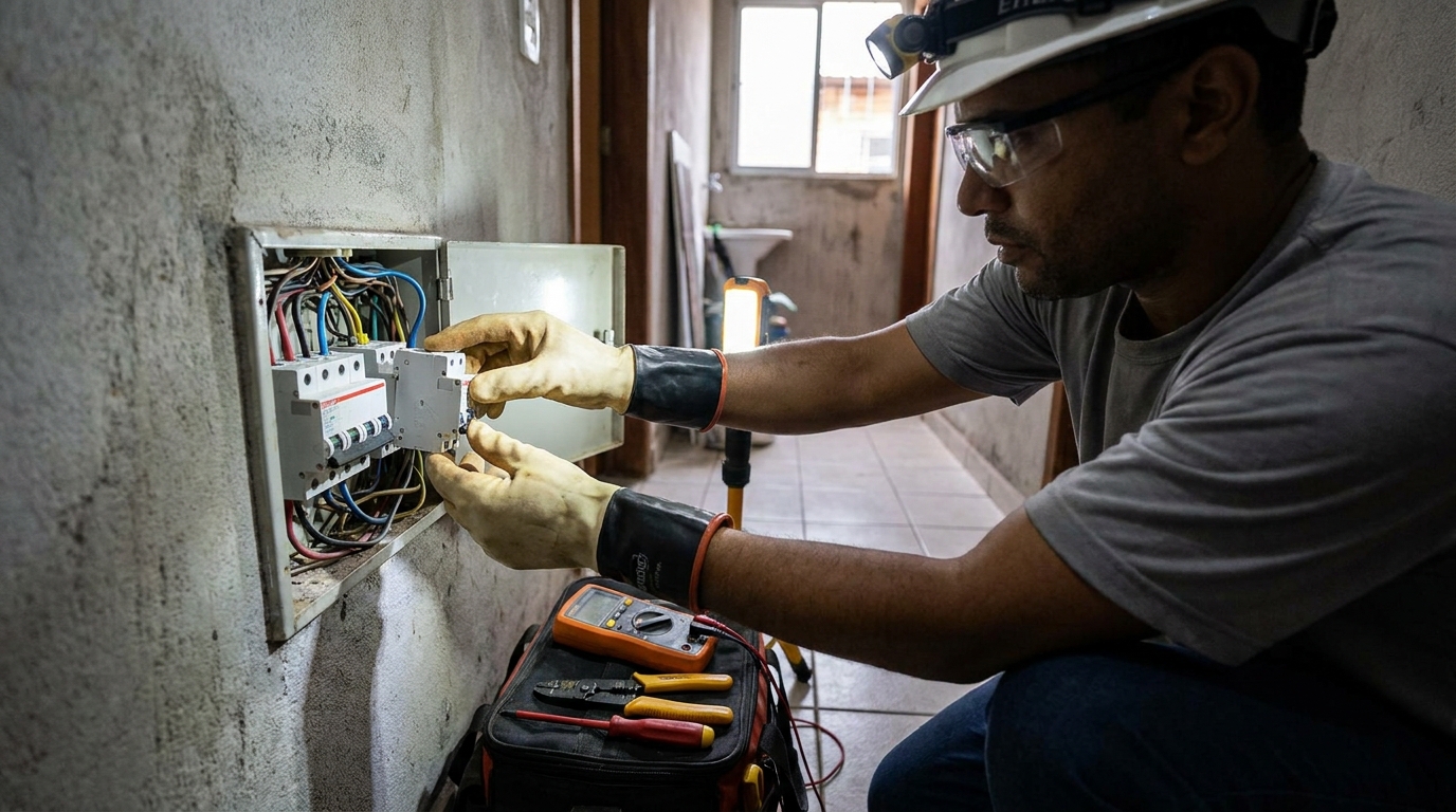Instalacao de disjuntor profissional em Suzano‑SP