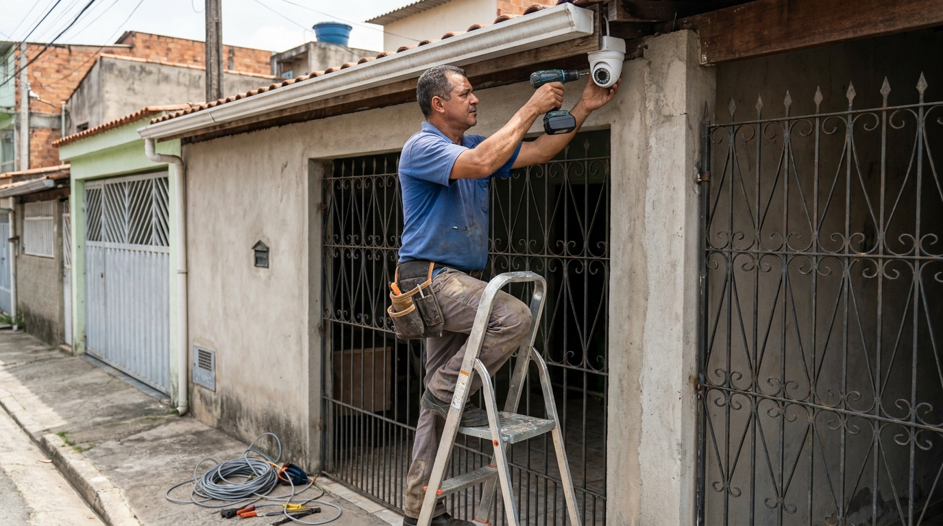 Instalacao de sistema de monitoramento em Suzano‑SP