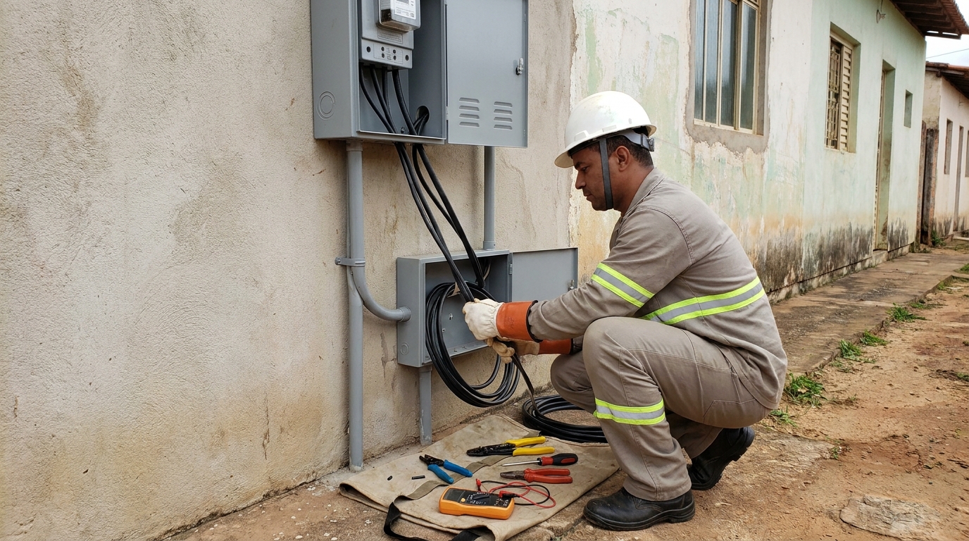 Troca de padrao de energia em Suzano‑SP