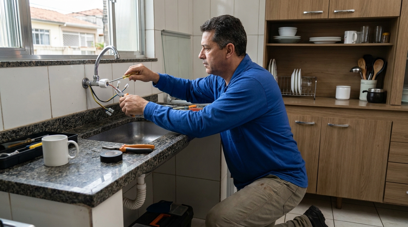 Troca de torneira eletrica em Suzano‑SP